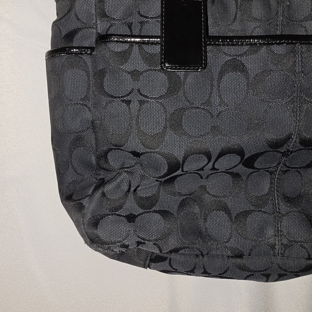 Coach Black Signature Tote Bag - Picture 5 of 6